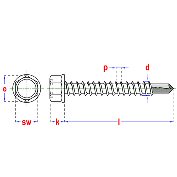 ZELF,SCHROEF A2 D,7504K Ø4,8X16 (8) - 200ST