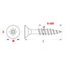 Spaanderplaatschroef VZK-Z ZGN 6.0x90mm (200st)