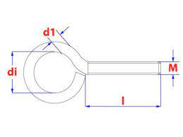 Metrische schroefogen M5x40mm (3st)