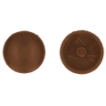 Houtschroef + afdekkap bruin m/verzonken kop 4.5x45mm (7st)