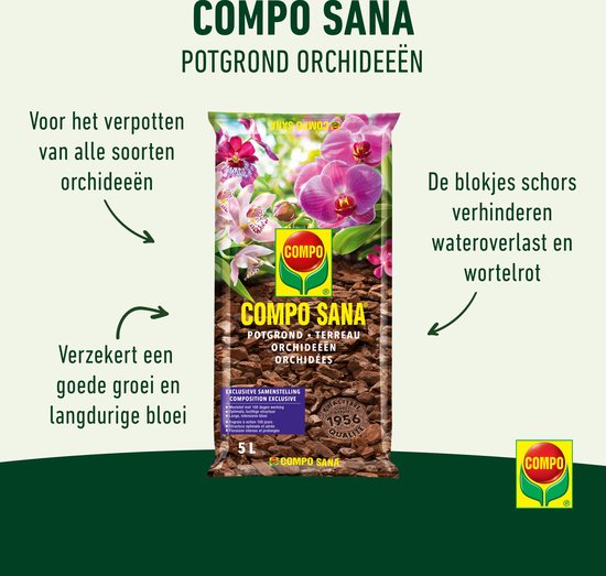 Compo potgrond voor orchideeen 5L