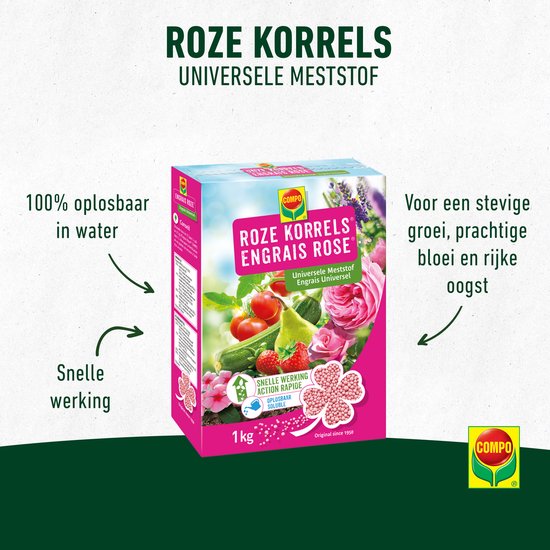 Compo roze korrels 1kg