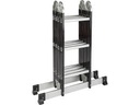 Vouwladder 4x3 - zwart