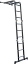 Vouwladder 4x3 - zwart