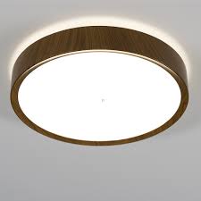 Eglo Musurita LED opbouwarmatuur 340mm hout 1600lm 3000K