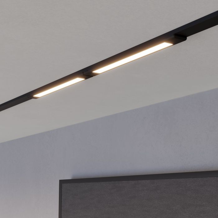 Eglo track plus lichtbalk flat zwart 6,6W