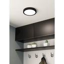 Eglo Fueva 5 opbouw 210mm zwart 3000K IP44