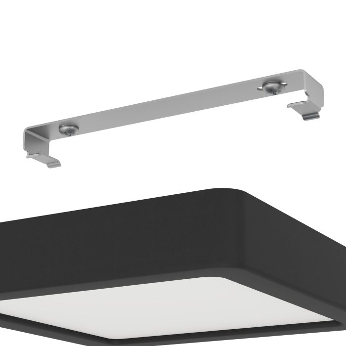 Eglo Fueva 5 opbouw 160x160mm zwart 3000K IP44