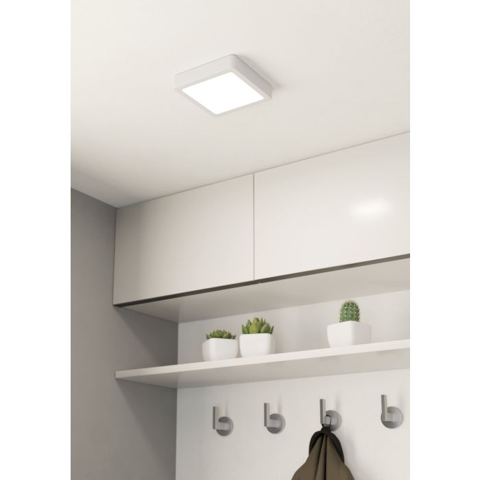 Eglo Fueva 5 opbouw 160x160mm wit 3000K IP44