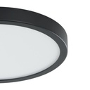 EgloFueva 5 LED opbouwarmatuur 285mm zwart + sensor 2400lm 3000K