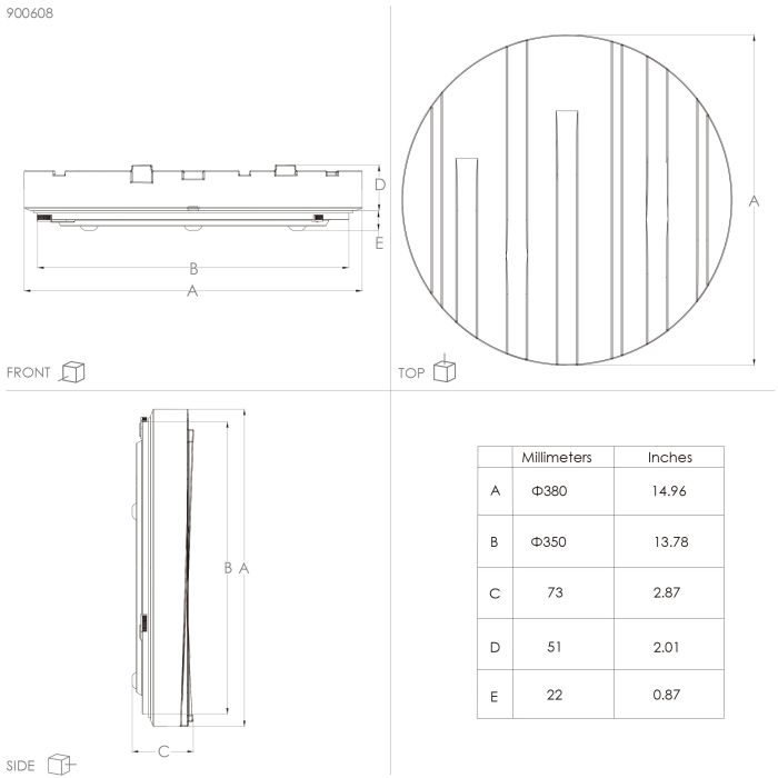 Eglo Ferentino plafondlamp 360mm staal wit