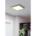 Eglo Fueva 5 LED opbouwarmatuur 285x285mm geel-koper 2400lm 3000K