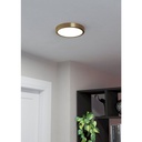 Eglo Fueva 5 LED opbouwarmatuur 210mm geel-koper geborst. 2000lm 3000K