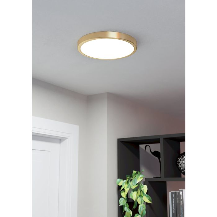 Eglo Fueva 5 LED opbouwarmatuur 255mm geel-koper 2400lm 3000K