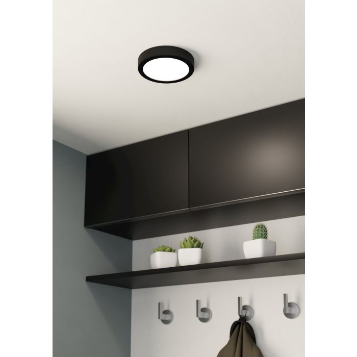 Eglo Fueva 5 opbouwarmatuur 160mm zwart 1350lm 3000K