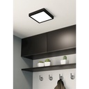 Eglo Fueva 5 LED opbouwarmatuur 210x210mm zwart dimbaar 2000lm 3000K