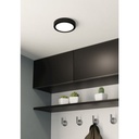 Eglo Fueva 5 opbouwarmatuur 160mm zwart dimbaar 1350lm 3000K