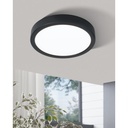 Eglo Fueva 5 LED opbouwarmatuur 210mm zwart dimbaar 1800lm 3000K