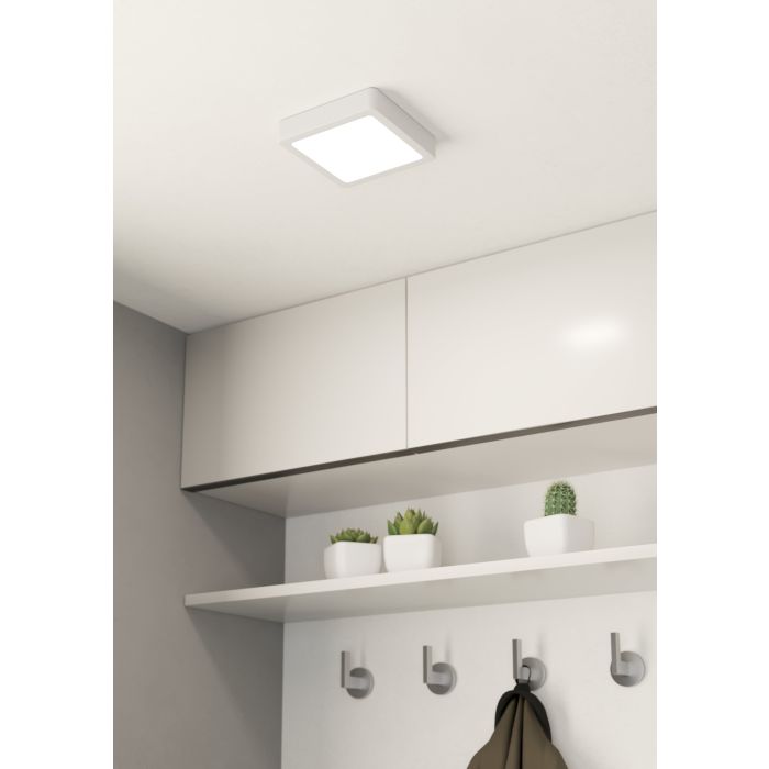Eglo Fueva 5 LED opbouwarmatuur 210x210mm wit 2000lm 3000K