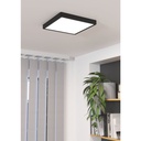 Eglo Fueva 5 LED opbouwarmatuur 285x285mm zwart dimbaar 2400lm 3000K
