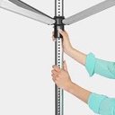 Brabantia Lift-o-matic 60M + grondanker + hoes - metallic gr