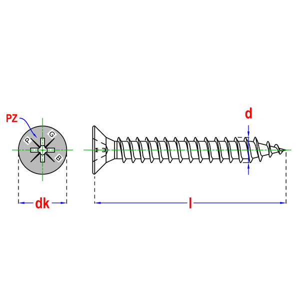 SPAANDERPLAATSCHROEF VK-Z Ø6,00X50 ZNG - 200ST