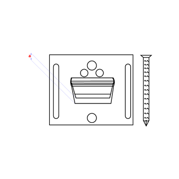 Klemmen met nagel 2.0mm (200st)