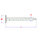 Plafonneernagel 2.0x25mm