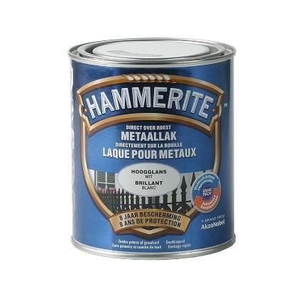 HAMMERITE HOOGGLANSLAK 750ML WIT