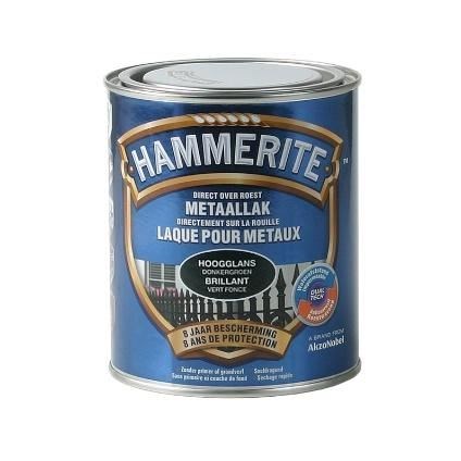 Hammerite hoogglanslak donkergroen 750ml