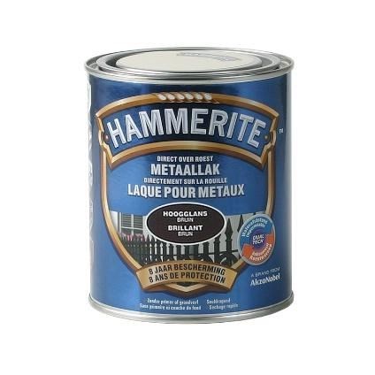 HAMMERITE HOOGGLANSLAK 750ML DONKERBRUIN