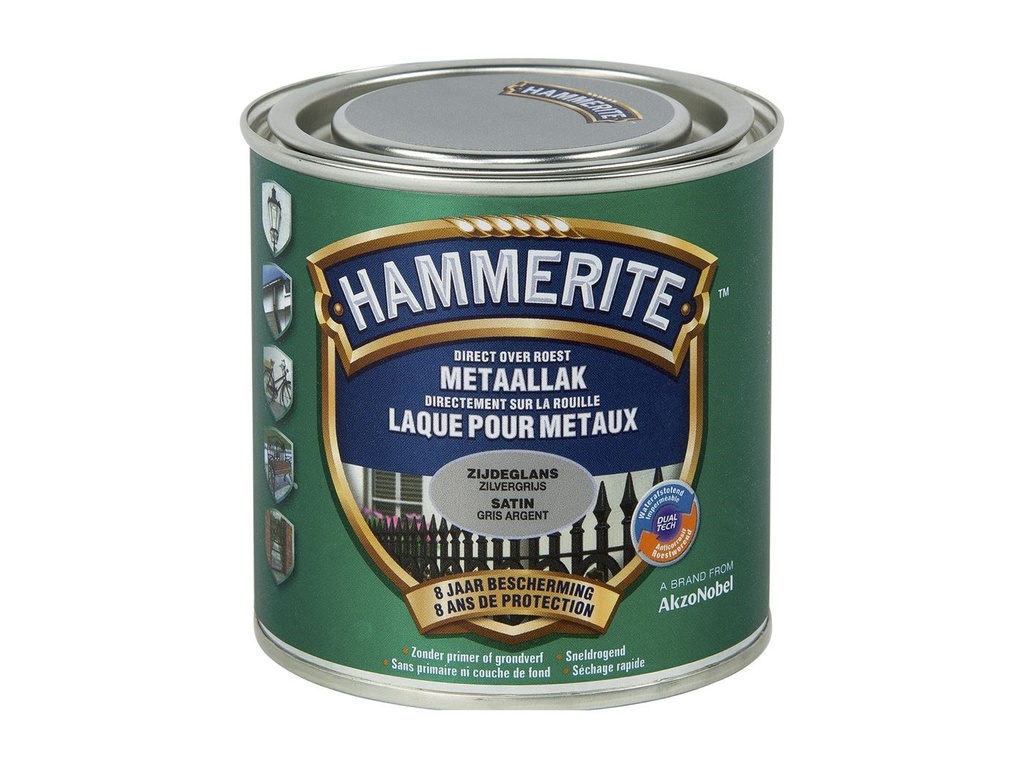 Hammerite satijnglanslak wit 750ml