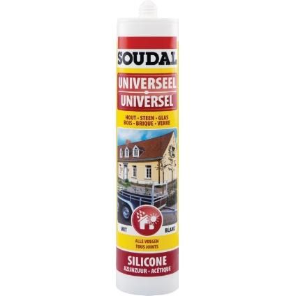 Soudal universele silicone zwart - 310ml