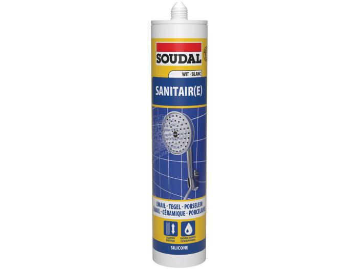 Soudal sanitaire silicone wit - 310ml