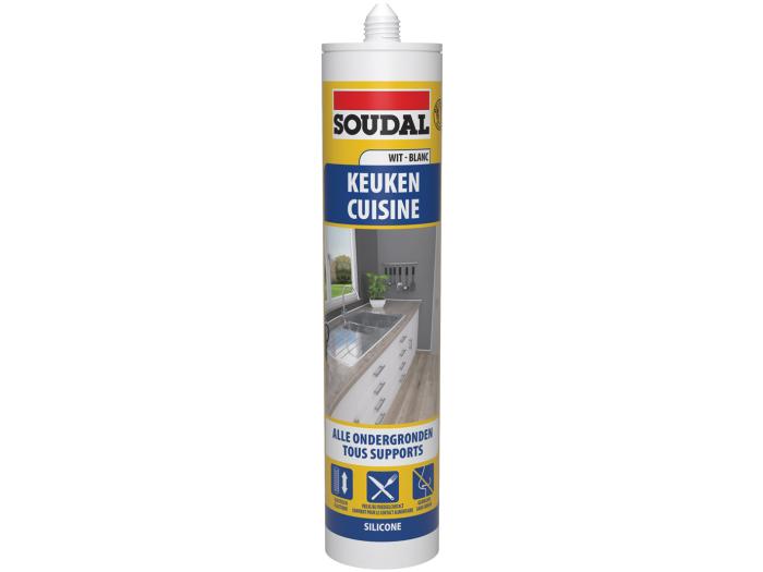 SOUDAL NEUTRAAL SANIT, SILICONE EXTRA WIT - 310ML