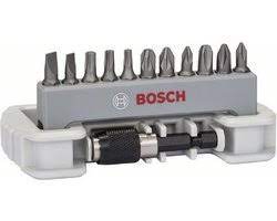 BOSCH - 11-DELIGE SET BIT+BITHOUDER PH/PZ/T/S