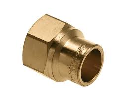 Sok ijzer-koper 3/4Fx18mm messing