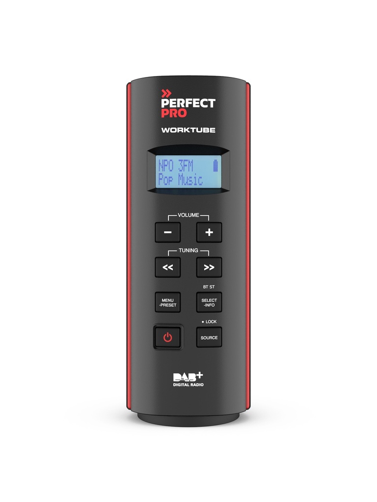 PerfectPro Worktube bouwradio oplaadbaar DAB+ bluetooth