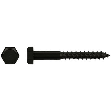 Houtdraadbout zwart DIN571 8.0x70mm (6st)