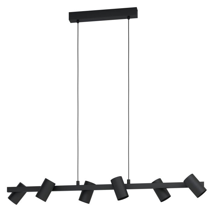 Eglo Gatuela 1 hanglamp 6x E14 zwart