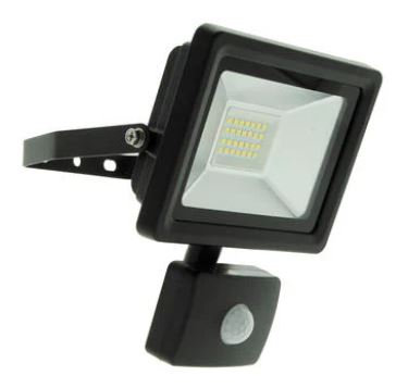 Prolight LED straler 20w + sensor zwart