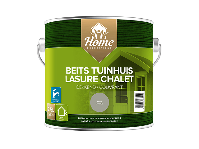 Home Decorations beits voor tuinhuis dekkend - leem - 2,5L