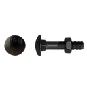 Houtbout zwart DIN603/555 M8x40mm (20st)
