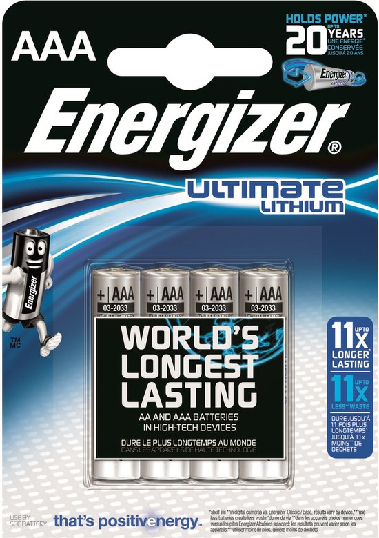 ENERGIZER ULTIMATE LITHIUM FR03 AAA BL4