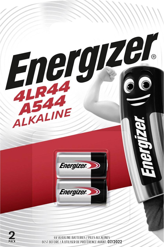 ENERGIZER ALKALINE 6V 4LR44/A544 BL2
