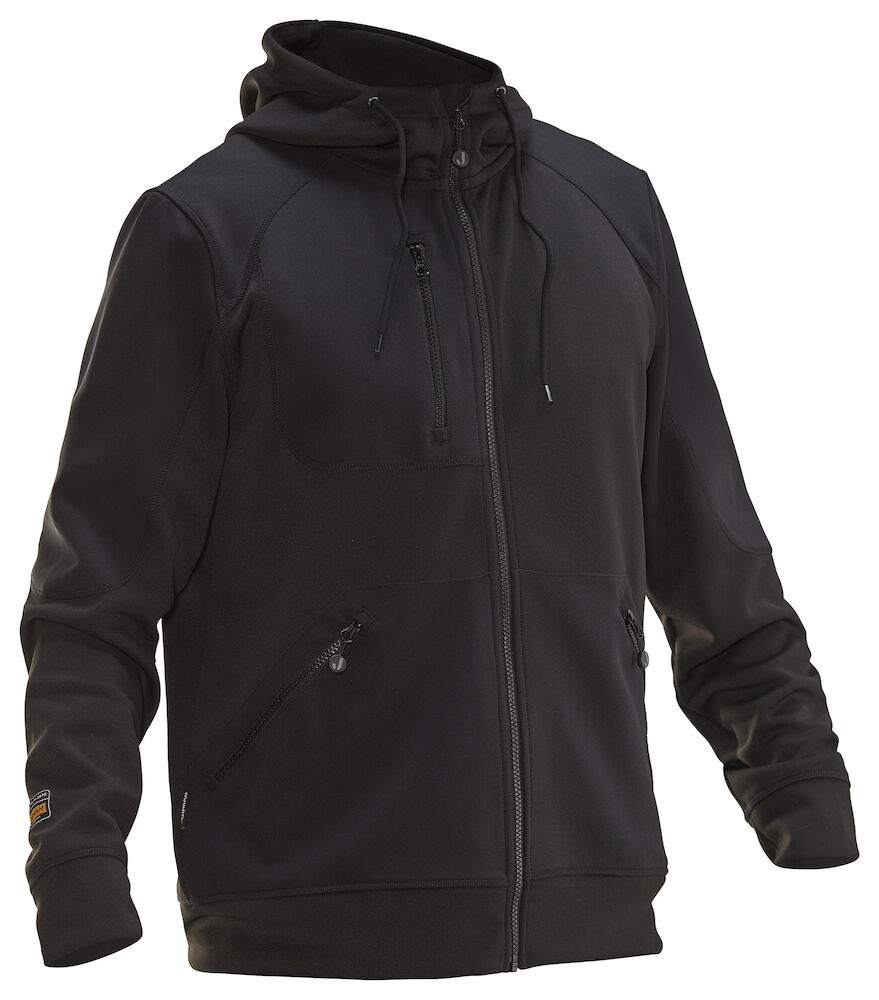 Jobman 5303 Hoodie spun dye zwart