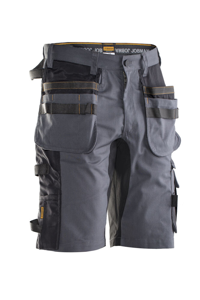 Jobman 2168 Craftsman stretch short grijs/zwart