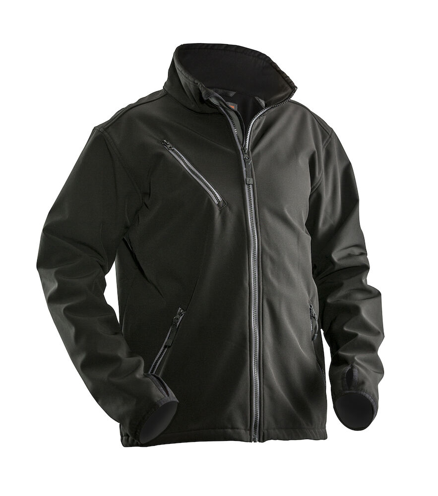 Jobman 1201 Softshell light jas zwart