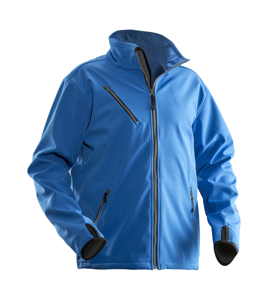 Jobman 1201 Softshell light jas koningsblauw