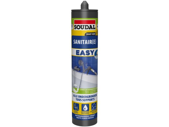 Easy mastic sanitair zwart 290ML